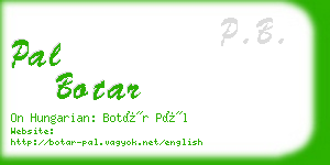 pal botar business card